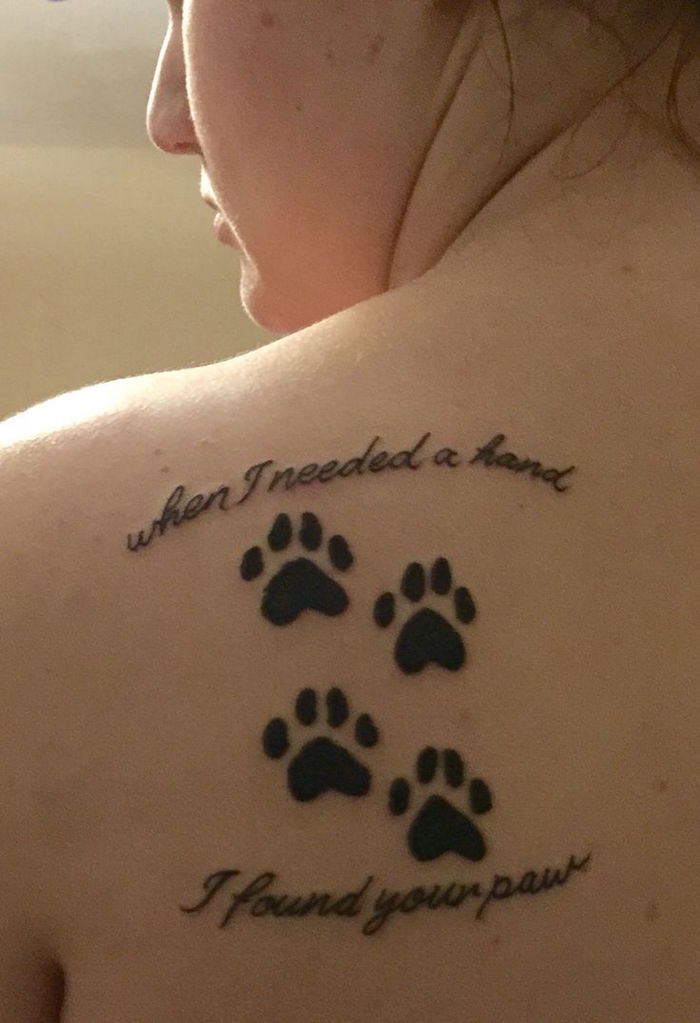 egy másik ötlet a nagy macskák mancsa tetoválás fekete címsor - ötlet a nők