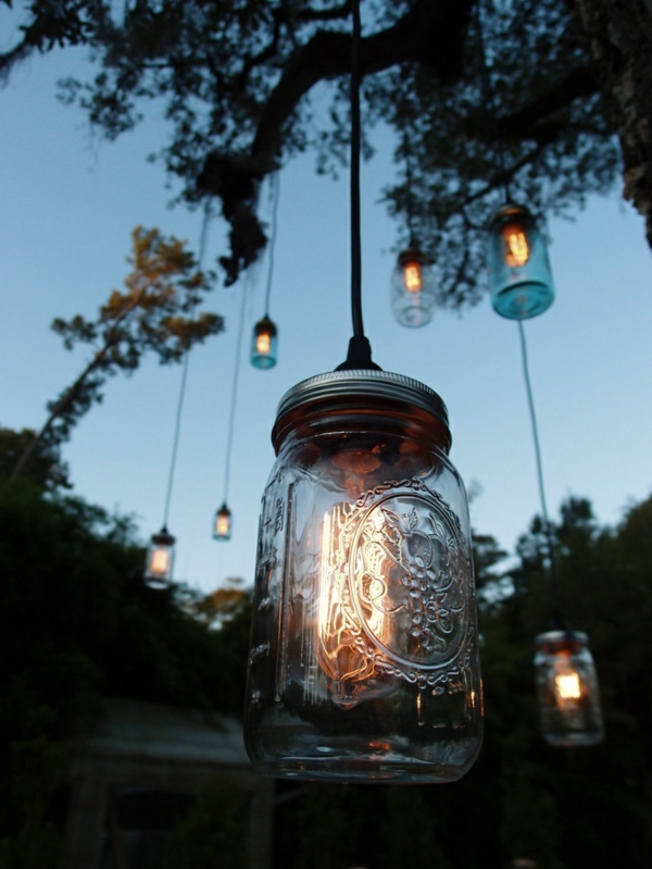 ιδέες-για-φωτισμού-in-κήπο κήπο φωτός μακριά .glas