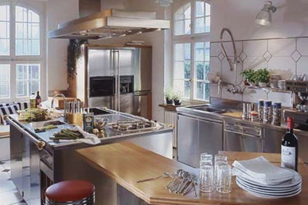 ikea konyha rozsdamentes acél modern gyönyörű konyhai elemek