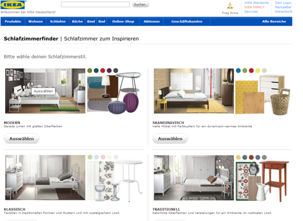 Odabir stilova IKEA spavaće sobe