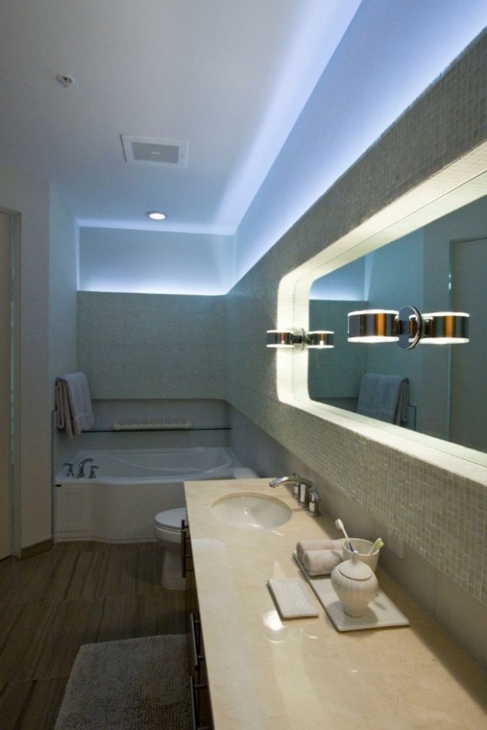 专用浴室的led间接照明