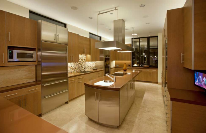 indirekt világítás-mennyezeti saját build-modern konyha