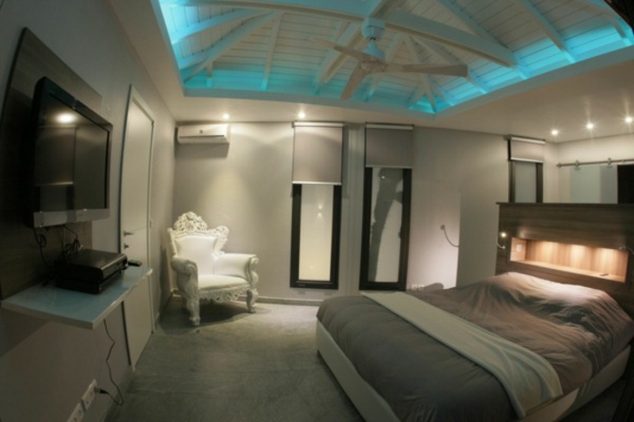 neizravna-rasvjeta-strop-vlastiti-graditi-moderne spavaće sobe