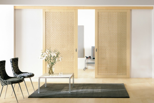 unutarnja vrata-sa-super-dizajn-lijepe-unutarnja-dizajn-dnevni ideje modernog enrichtung - klizna vrata drva