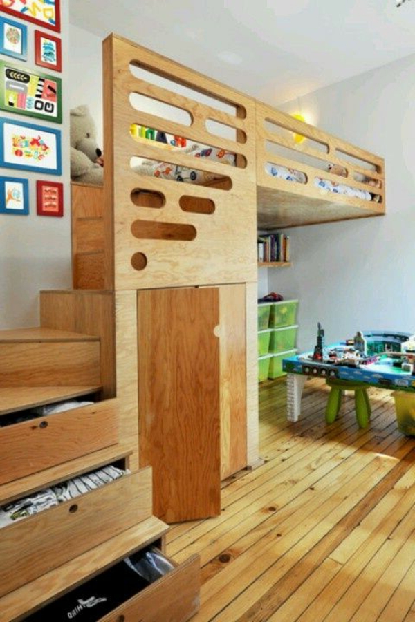 الجهاز الأصلي IDEE الخشب سرير خاص والبناء