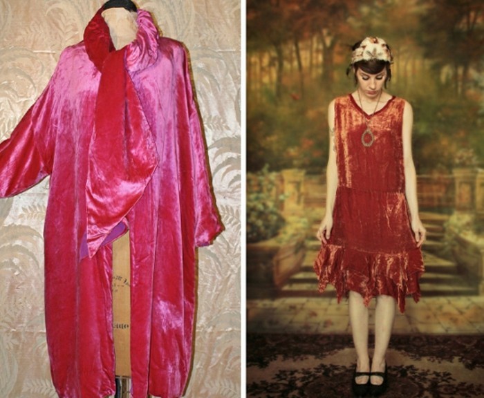 zanimljive haljine Dva Fotografije 20-godina-mode ružičast-boji