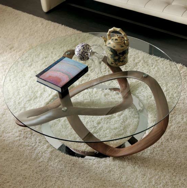 Érdekes-és fancy-designer-üveg asztal