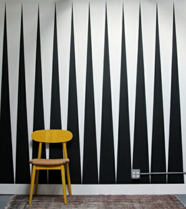 falak festék ötletek - fehér és fekete