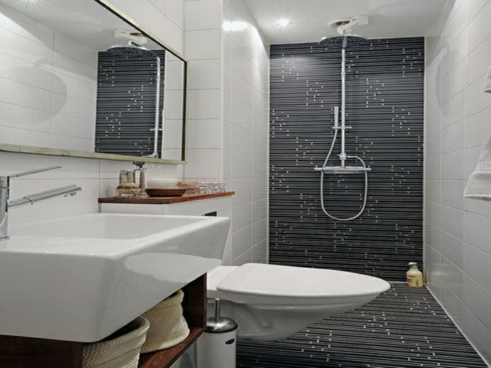 ενδιαφέρουσα, ελκυστική σχεδίαση-νεροχύτη-μικρό-μπάνιο-σετ