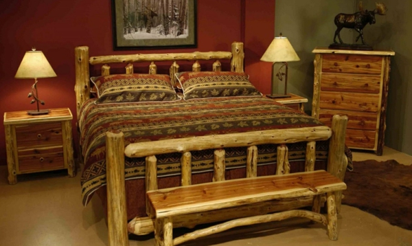 Érdekes bed-modell-from-valódi fa
