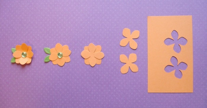 Érdekes fotó-in-narancssárga-lila-kézműves ötletek-with-papír virágok