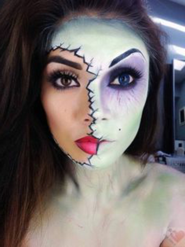 mielenkiintoinen-halloween-zombie-meikki