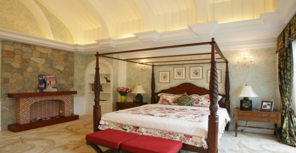 Италианската спалня-хладно легла-дизайн