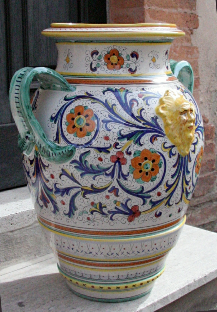 itsalienische ваза керамична ръчно рисувани глоба