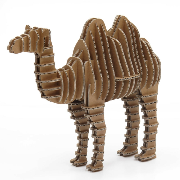 chameau de carton-grand-conceptions de carton-Tinker idées créatives-idées