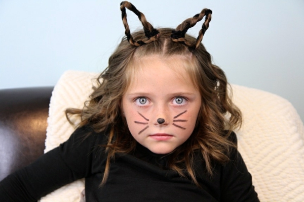 القط آذان هالوين-قصات الشعر