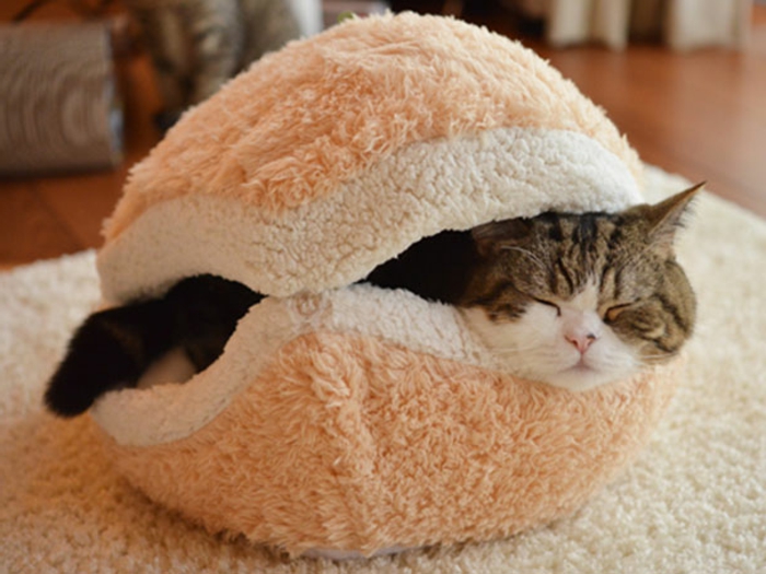 Αξεσουάρ για τα γατάκια - άνετο - μαλακό κρεβάτι για καζά