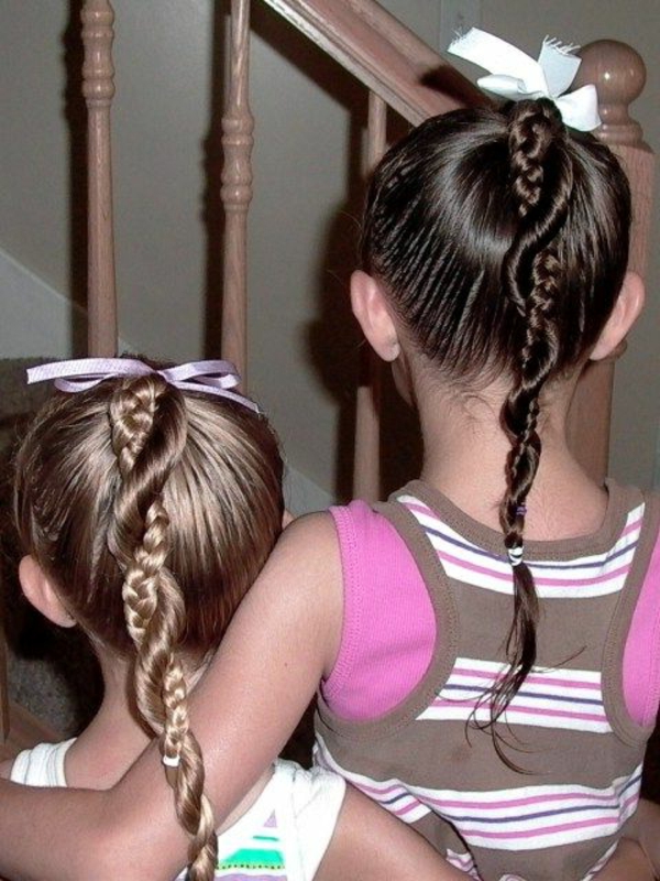 niños peinados-de-niña de dos-niños-con-interesante-like-peinados