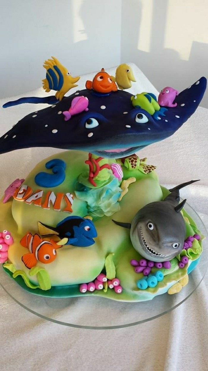 детски рожден ден торта-Unique-красив дизайн