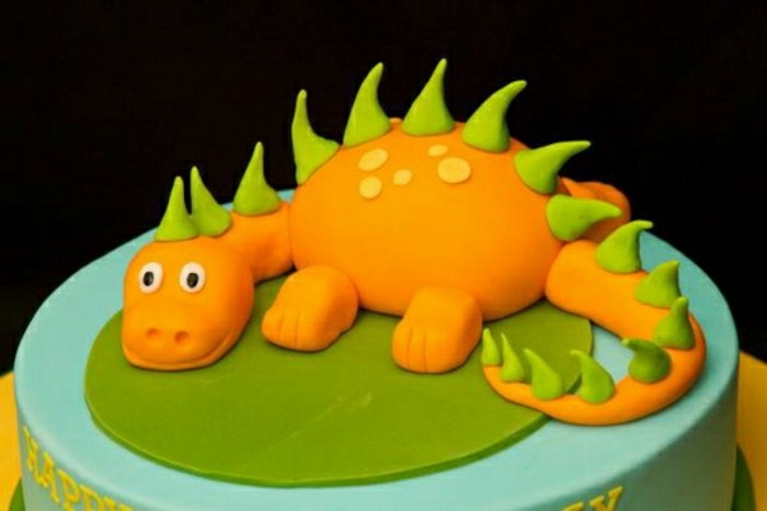 деца торта най-рожден ден-веднъж-модел-дракон фигурка