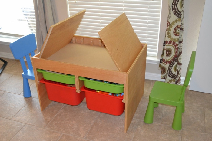 dječji stol - samoizgrađivanje - privlačnih ideja