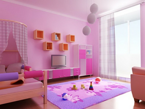 nursery-color-shades-pink-shades - llamativos muebles