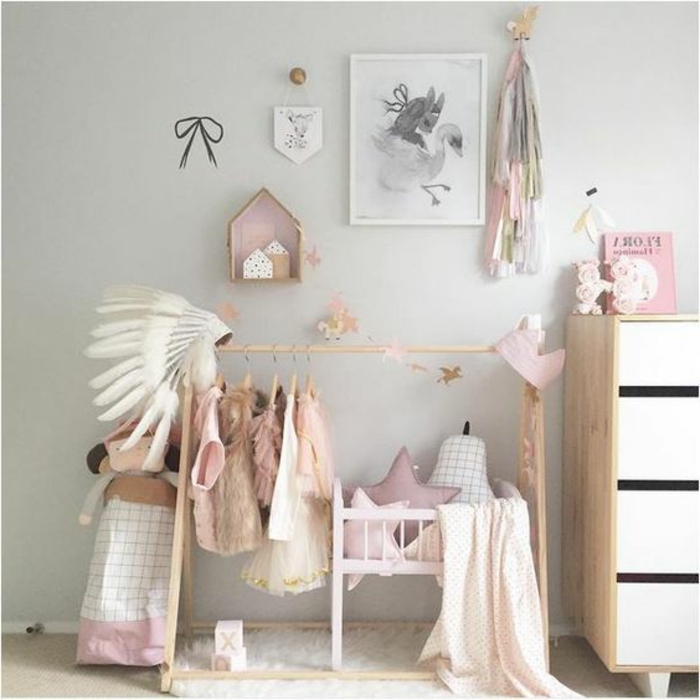 dječja soba ukrašavanja odjeće i ukrasa u dječjoj sobi za djevojčice ormar slike zvijezda jastuk