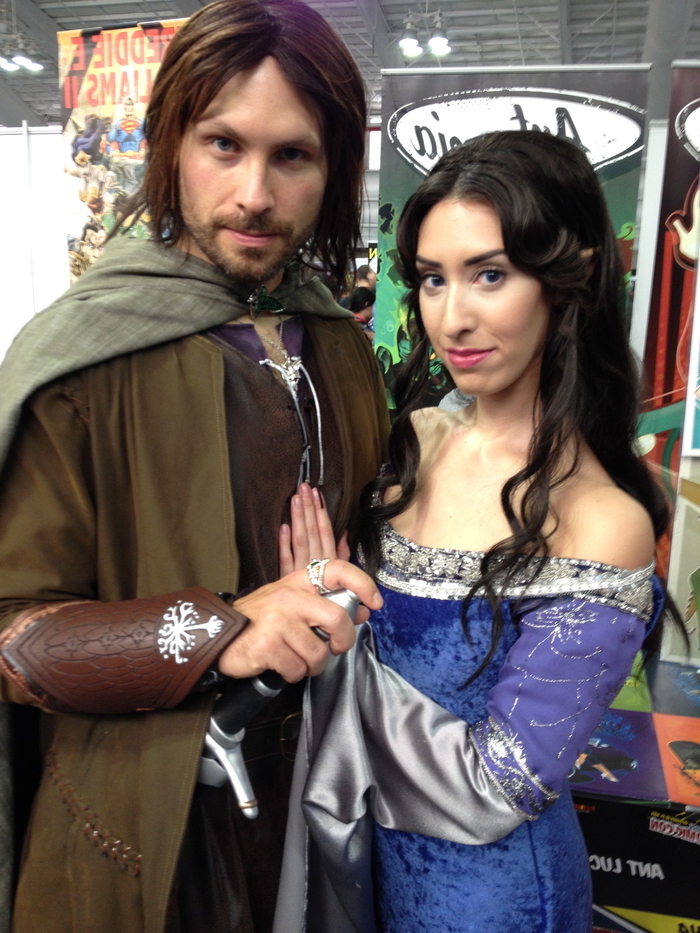 Heroji dječje nošnje Aragorn i Arwen iz popularne knjige i filmova