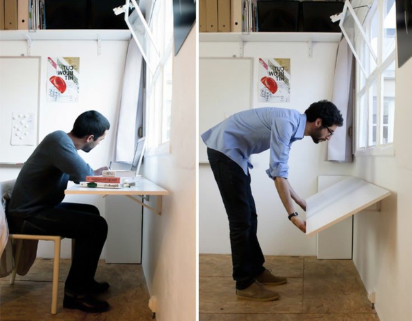 -klapptische-modern-élet-ötletek-összecsukható-asztal-fa-élő-ötletek-összecsukható asztal a fal
