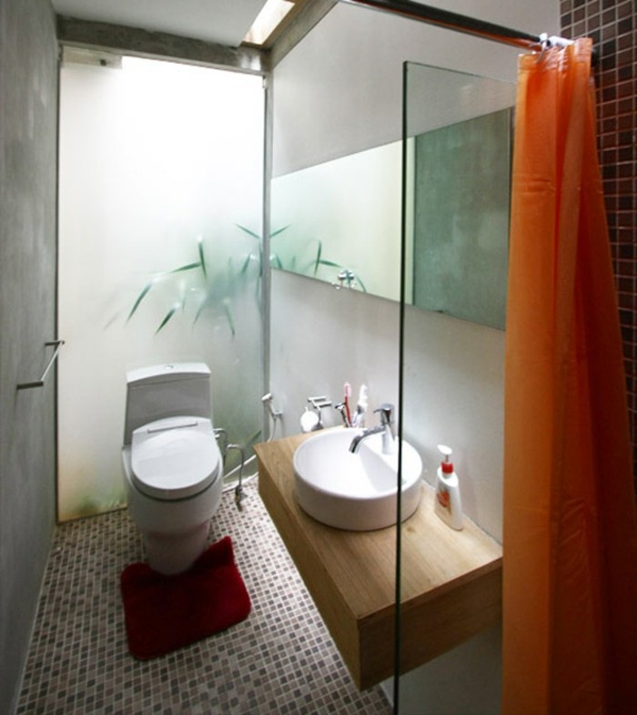 μικρό-μπάνια-set-όμορφο ντους περίβλημα Cool-χαλί
