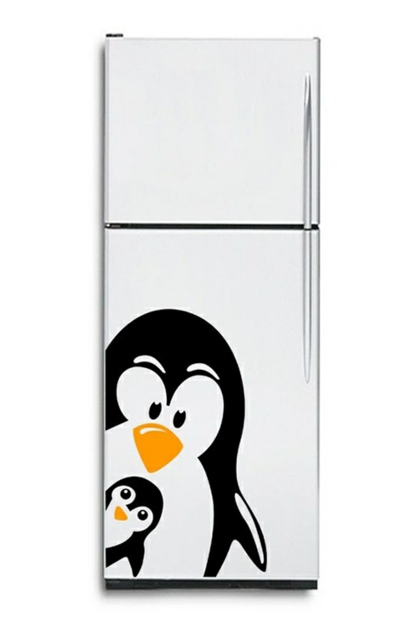 pienet pingviinit-on-the-jääkaappi-stick-iso-idea