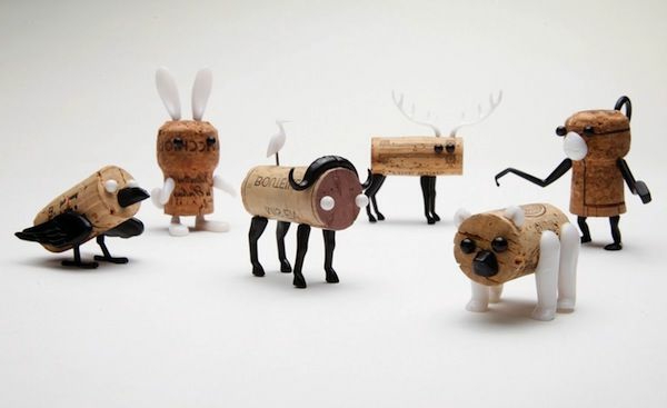 pequeñas-animals-de-corcho maravillosas ideas-Tinker-