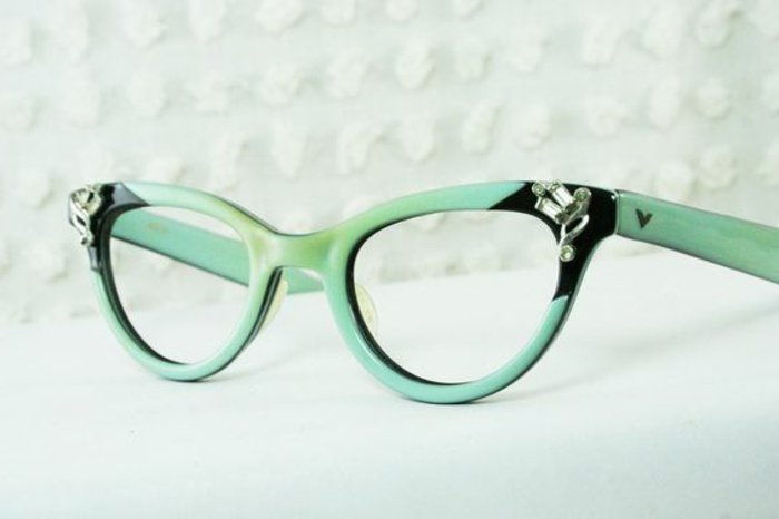 kacér-zöld szemüveg nélkül keményítő Hölgyeknek