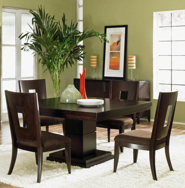 creative-designed-dining-room-large planta decorativa verde
