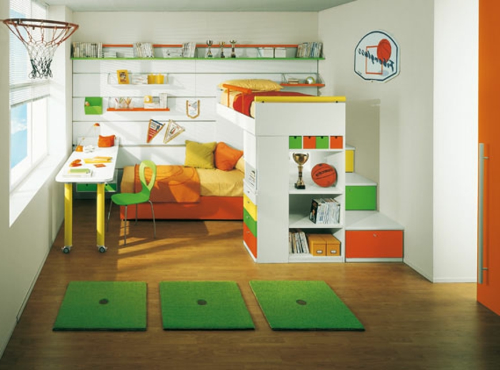 creativas ideas-para-pared de diseño para el cuarto de niños-para-niños