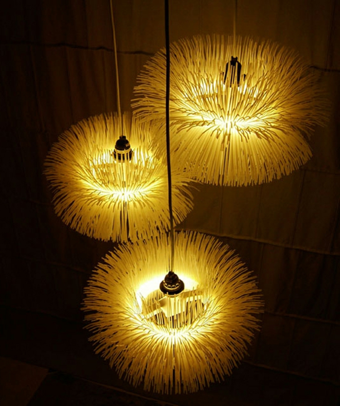 kreativne svjetiljke i tri velika-vješanje T-komadi