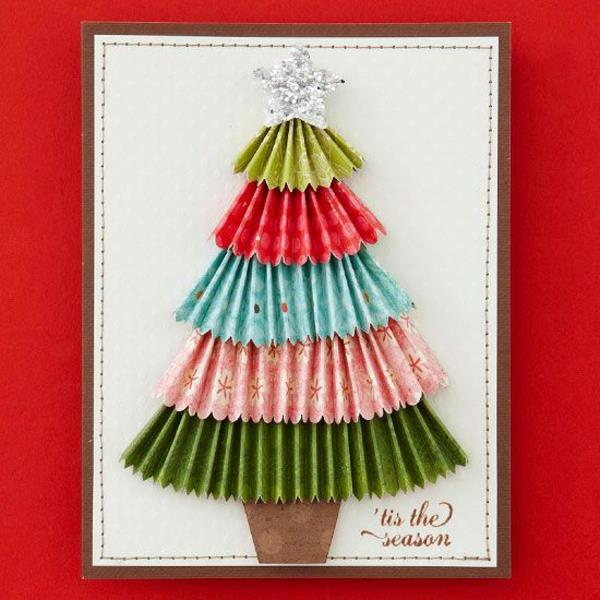 kreatív szép karácsonyi kártya-Selbermachen-