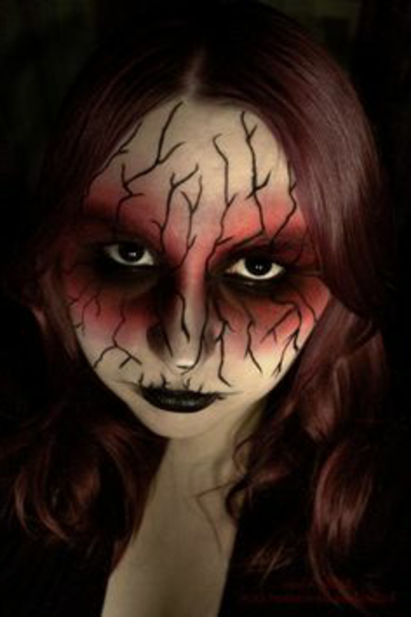 kreativno-halloween-zombi-šminka