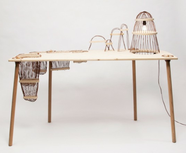 design íróasztal - szuper díszes modell