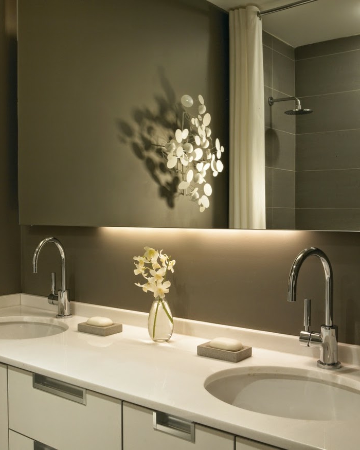 Iluminación indirecta LED para baño y decoración