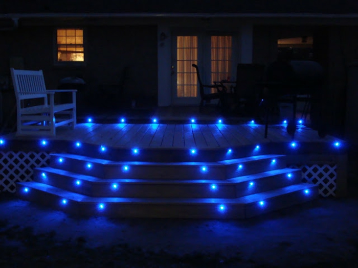 led lépcső világítás kék fény-super-design