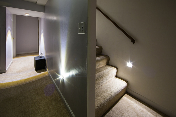 водена осветление на стълбище-красив интериор-дизайн-прост