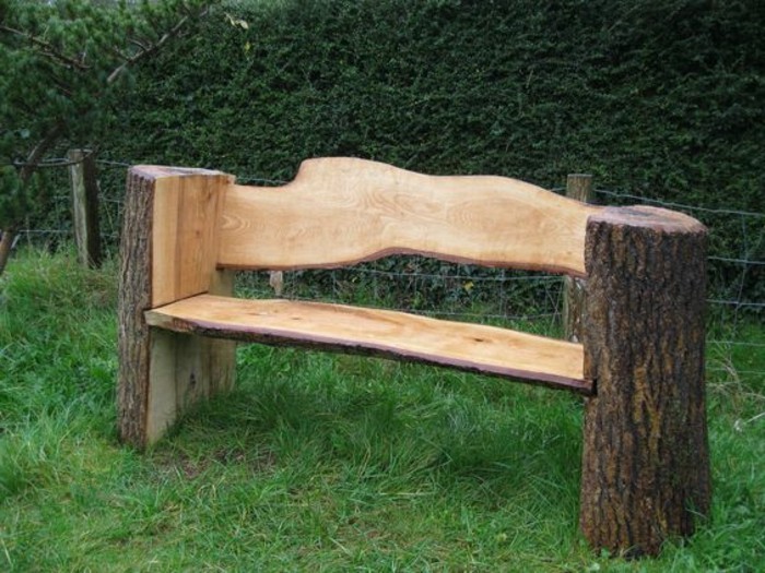 Лесен за поставяне градина пейка от дърво