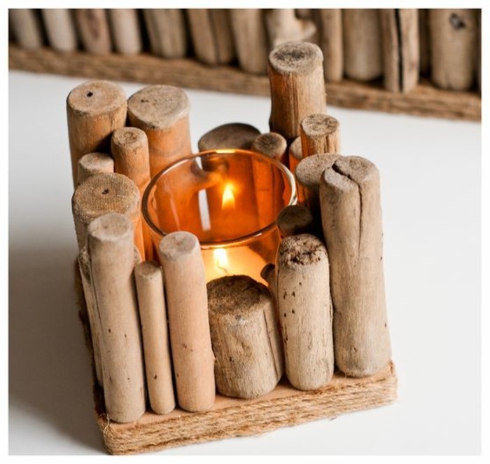 lako DIY projekt, čaj-uređen-s-drvena građa za splav štapići