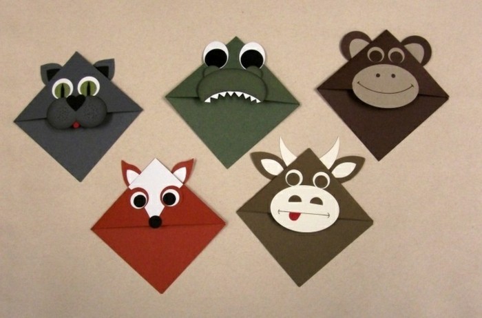 marcadores-craft-origami-form-diferentes-animals