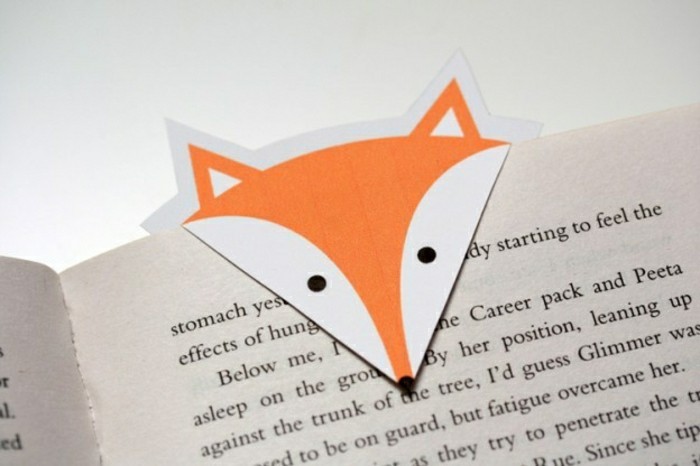 marcadores, incluso-make-fox-figura de origami