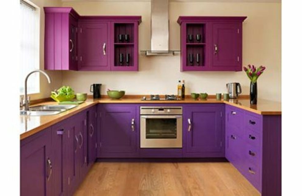 цветова схема за fdie кухня - лилаво