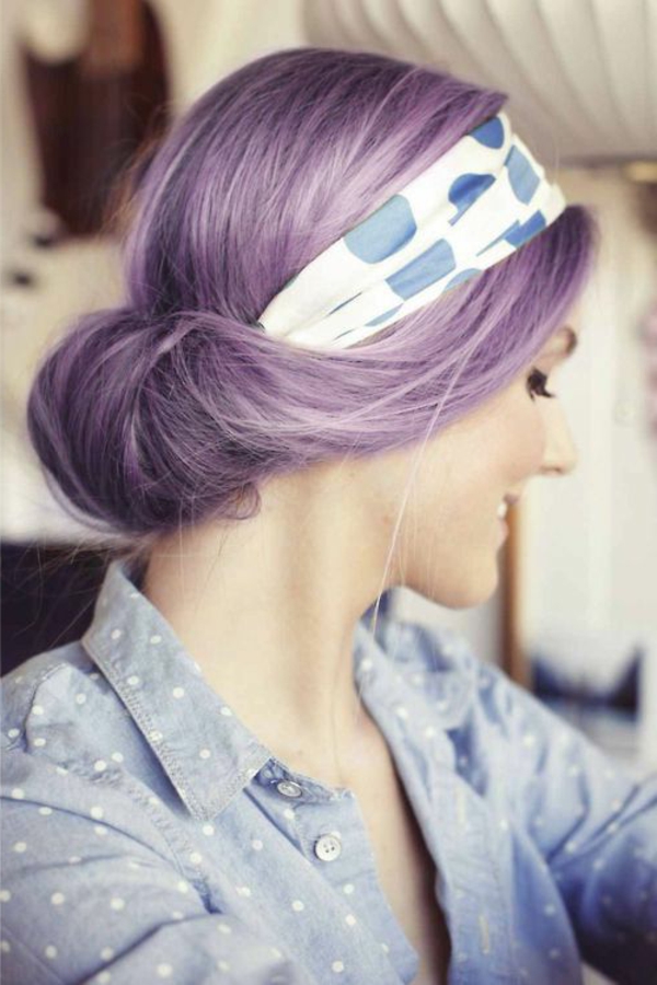 лилаво-коса-много интересен цвят - страхотен външен вид