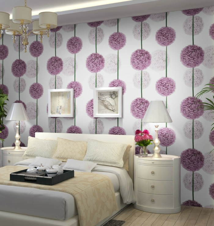 лилаво тапети Gorgeous-малки спални