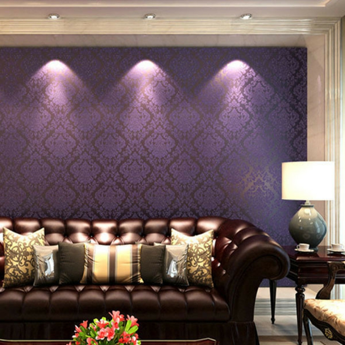 púrpura-Papel-interesante-sofá